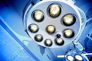 Operating room lights for back surgery